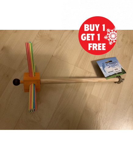 37cm Party Fun Spinning Perch Parrot Toy - BOGOF